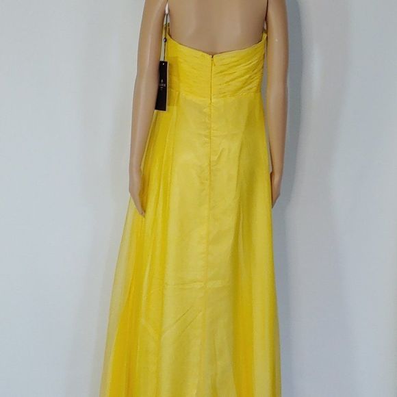NWT Alyce Style 35640 A-Line Formal Gown in Yellow - Picture 3 of 5